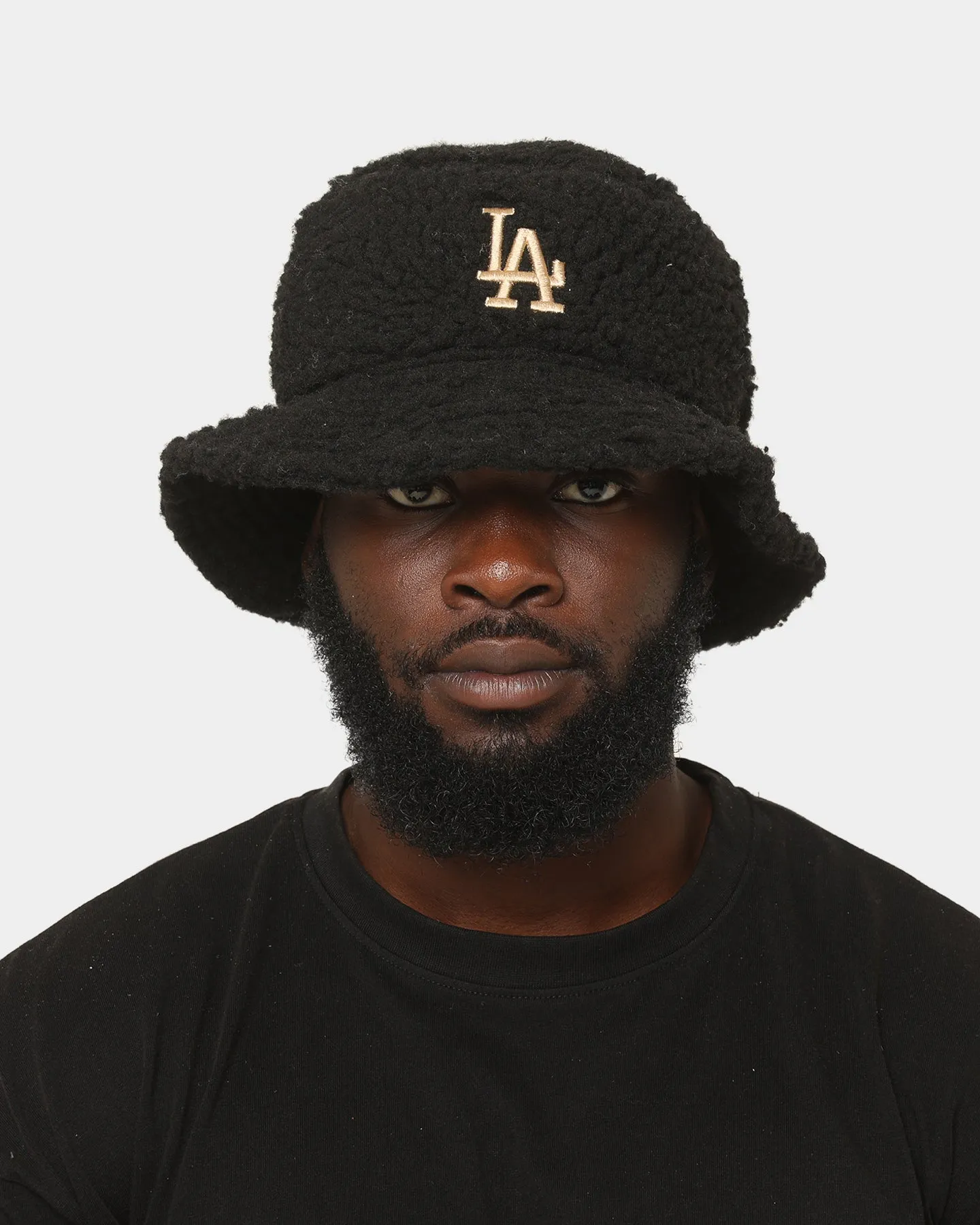 New Era Los Angeles Dodgers 'Teddy' Bucket Hat Black/Wheat