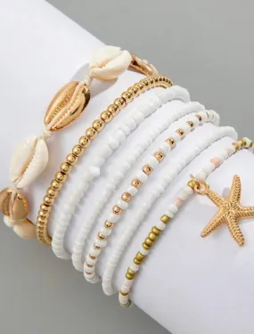 Ocean Charm Bracelet - White