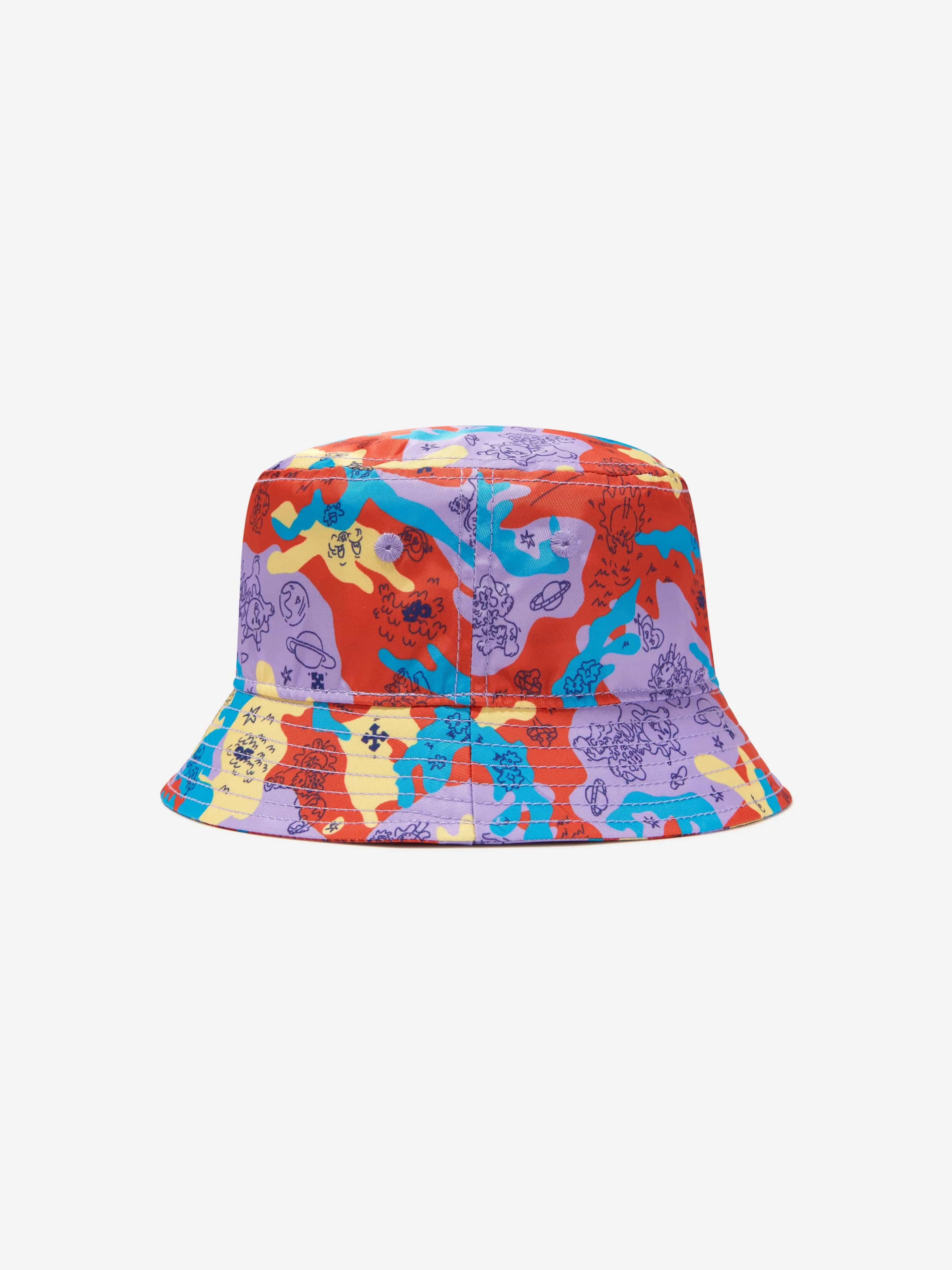 Off-White Boys Puzzleflage Bucket Hat in Multicolour