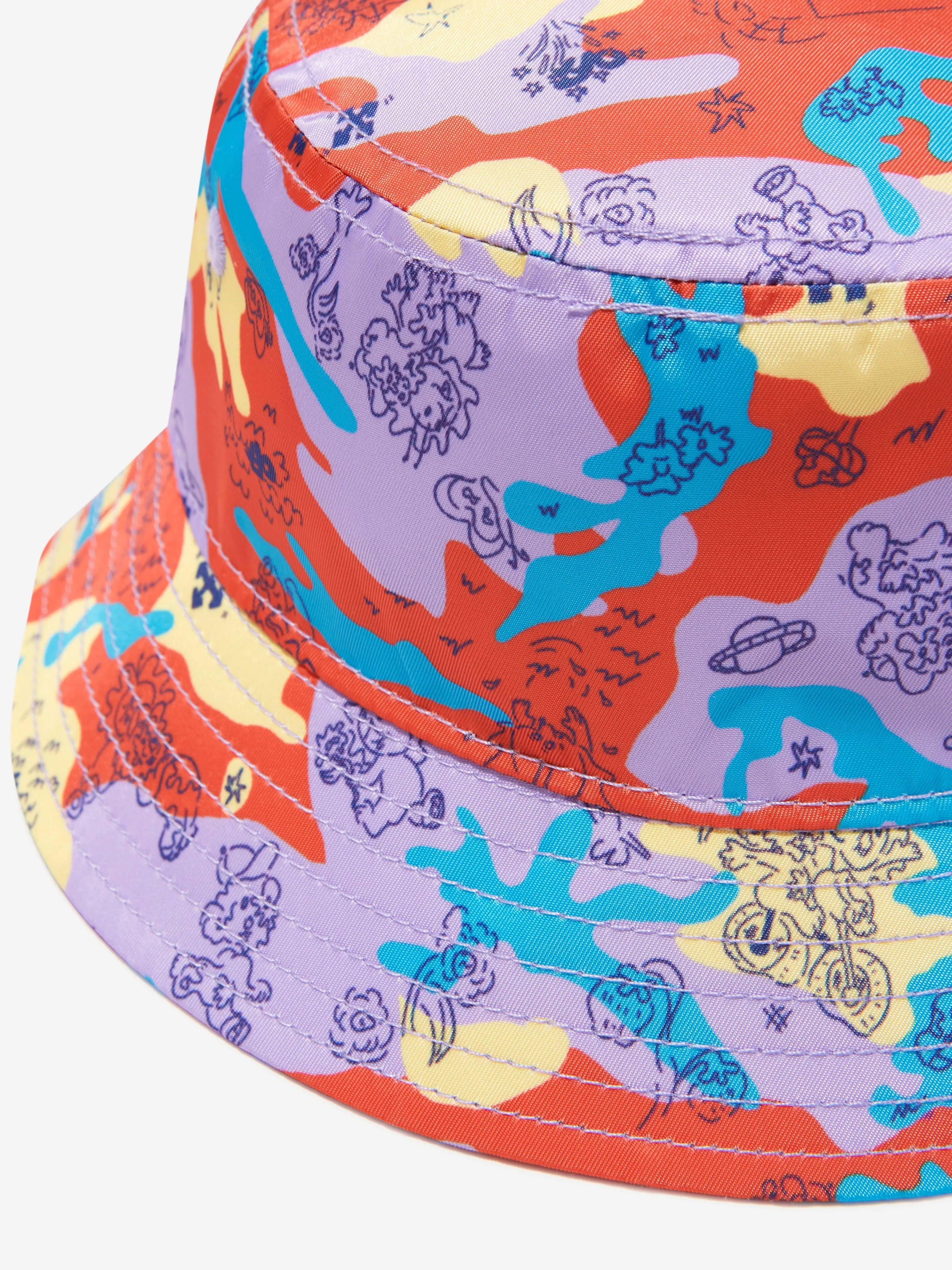 Off-White Boys Puzzleflage Bucket Hat in Multicolour