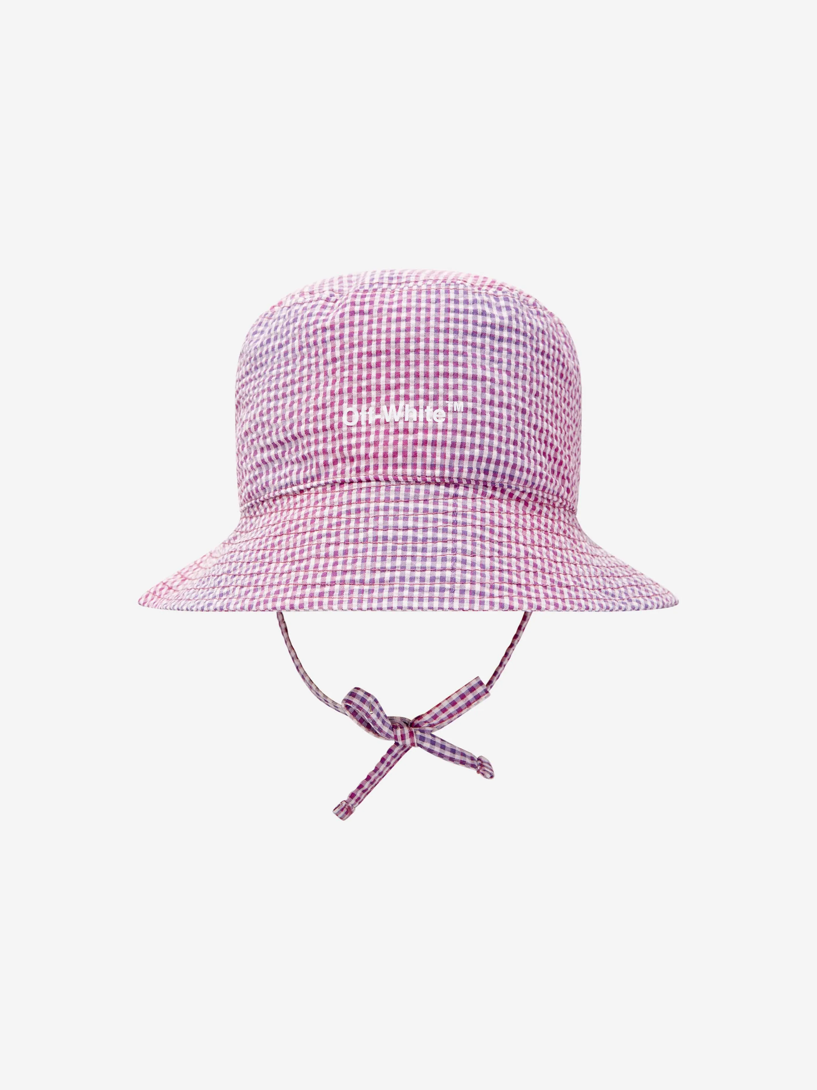 Off-White Girls Helvetica Seer Bucket Hat in Lilac