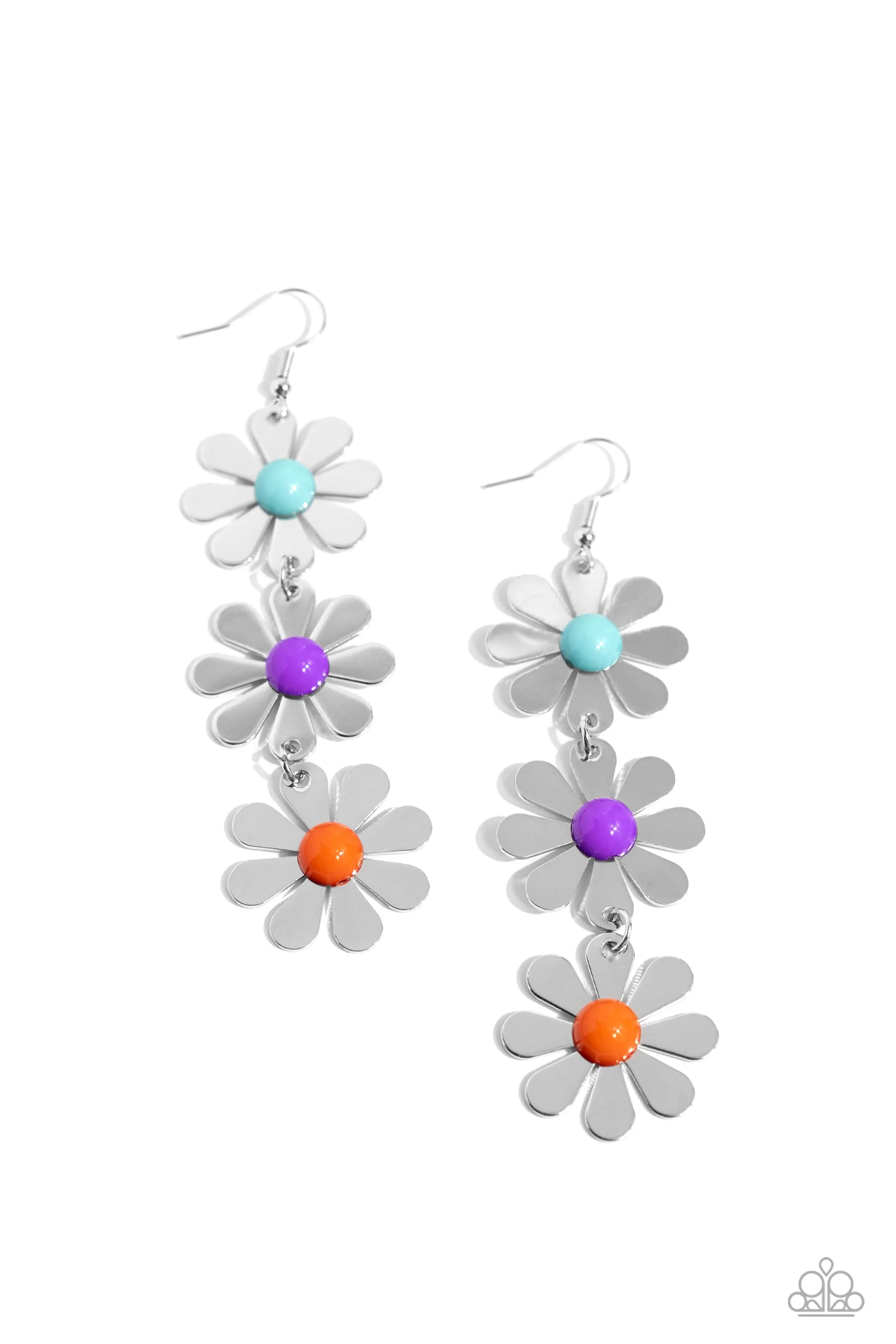 Open Door Jewelry - Daisy Dame - Purple Earrings - Paparazzi Accessories