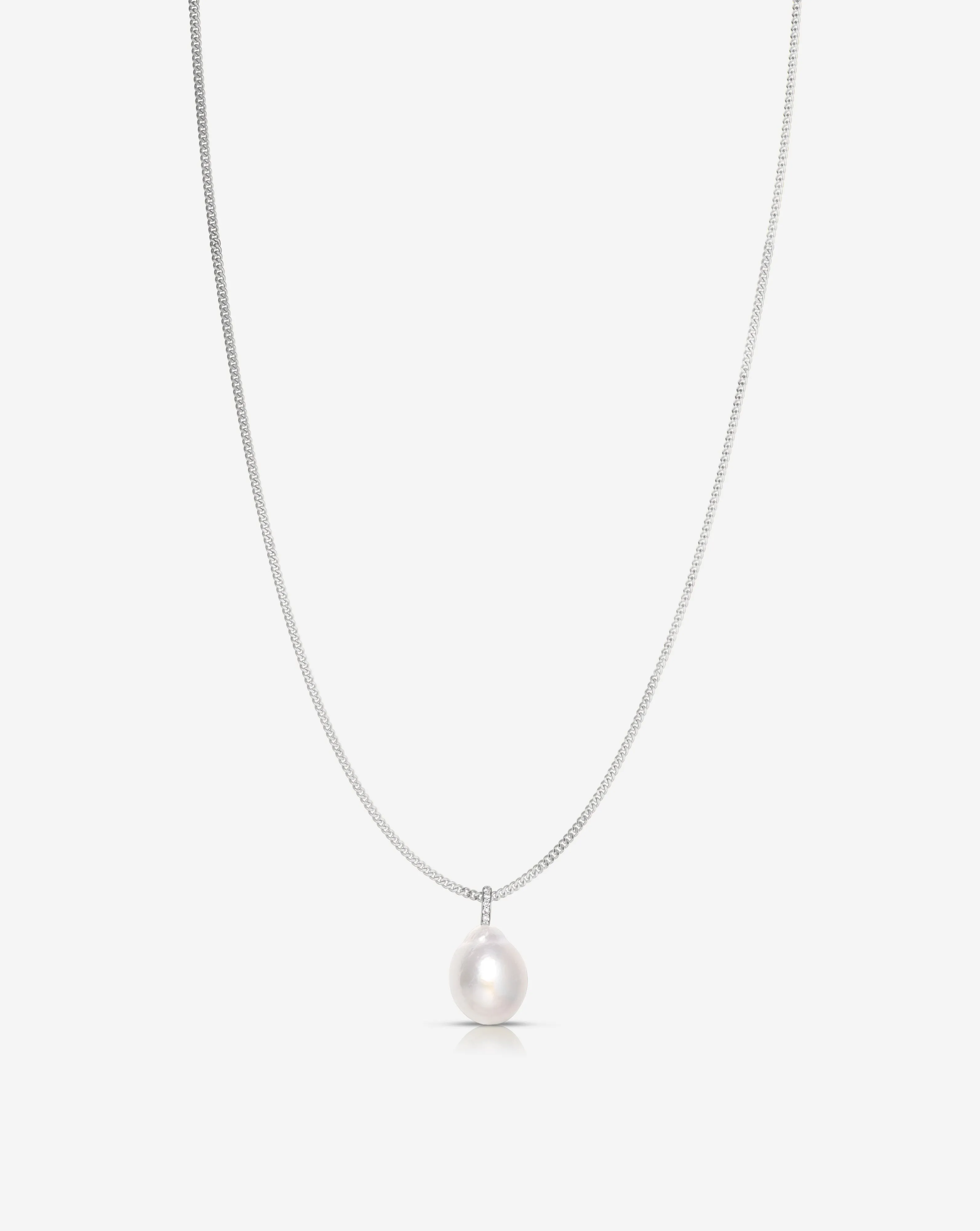 Organic Pearl   Pavé Layering Necklace