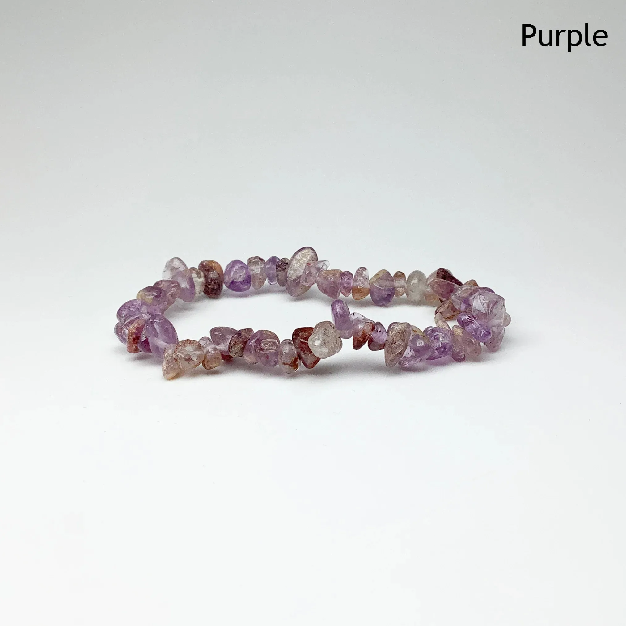 Phantom Quartz Chip Beaded Bracelet