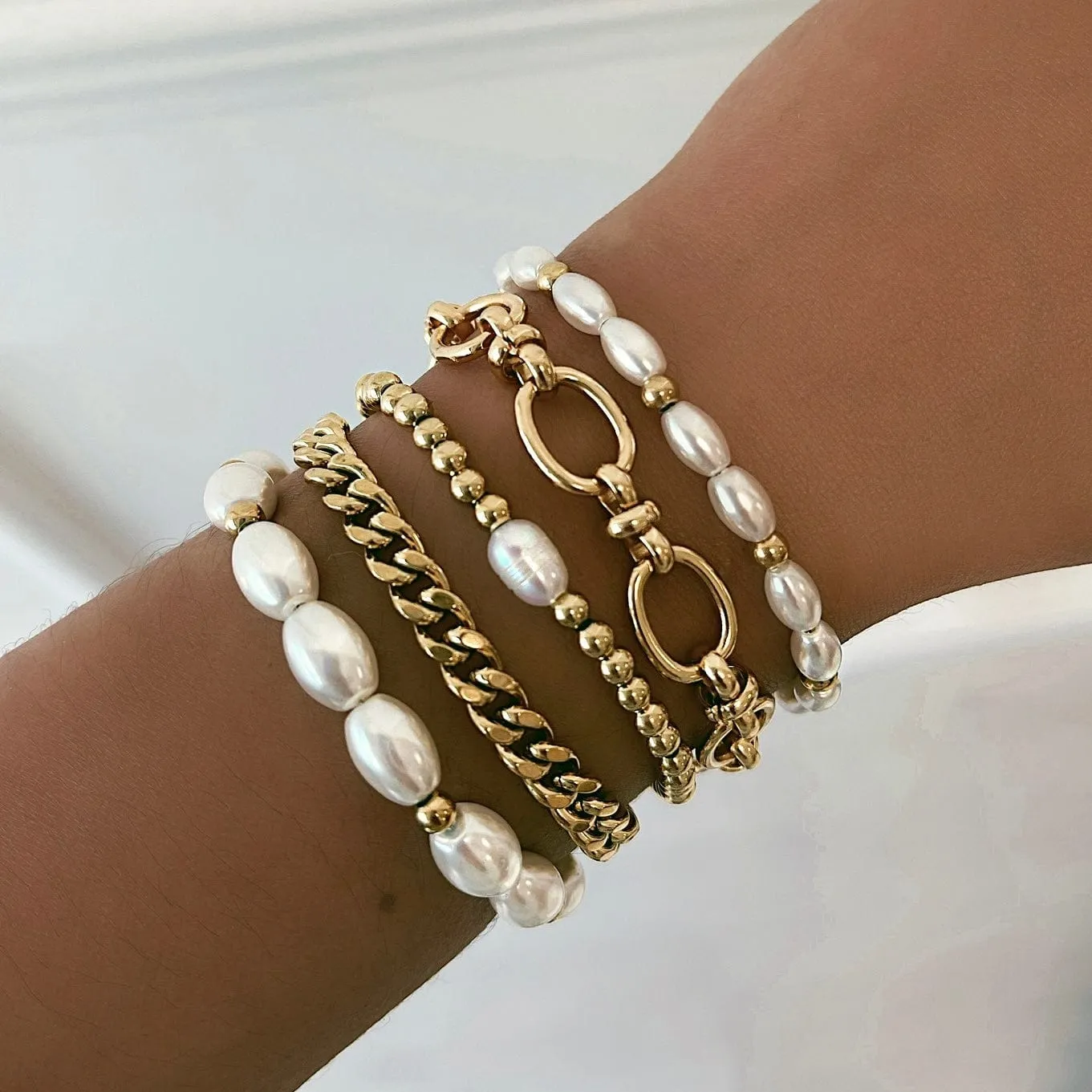 Pina Colada Pearl Bracelet