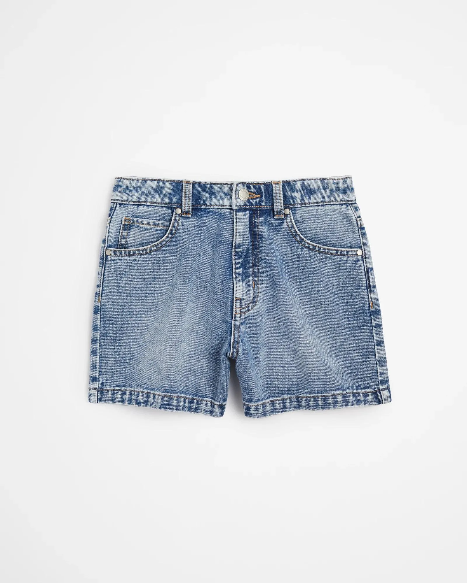 popular  Girls Denim Shorts - Mid Wash