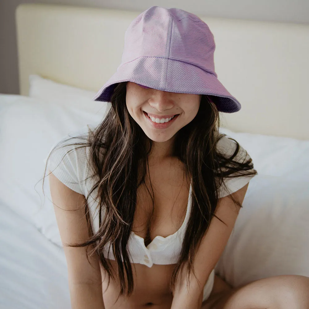 Purple Corded Wholesale Bucket Hat