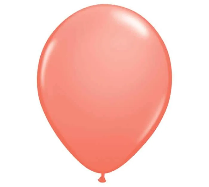 Qualatex - 11" Coral Latex Balloons (25ct)