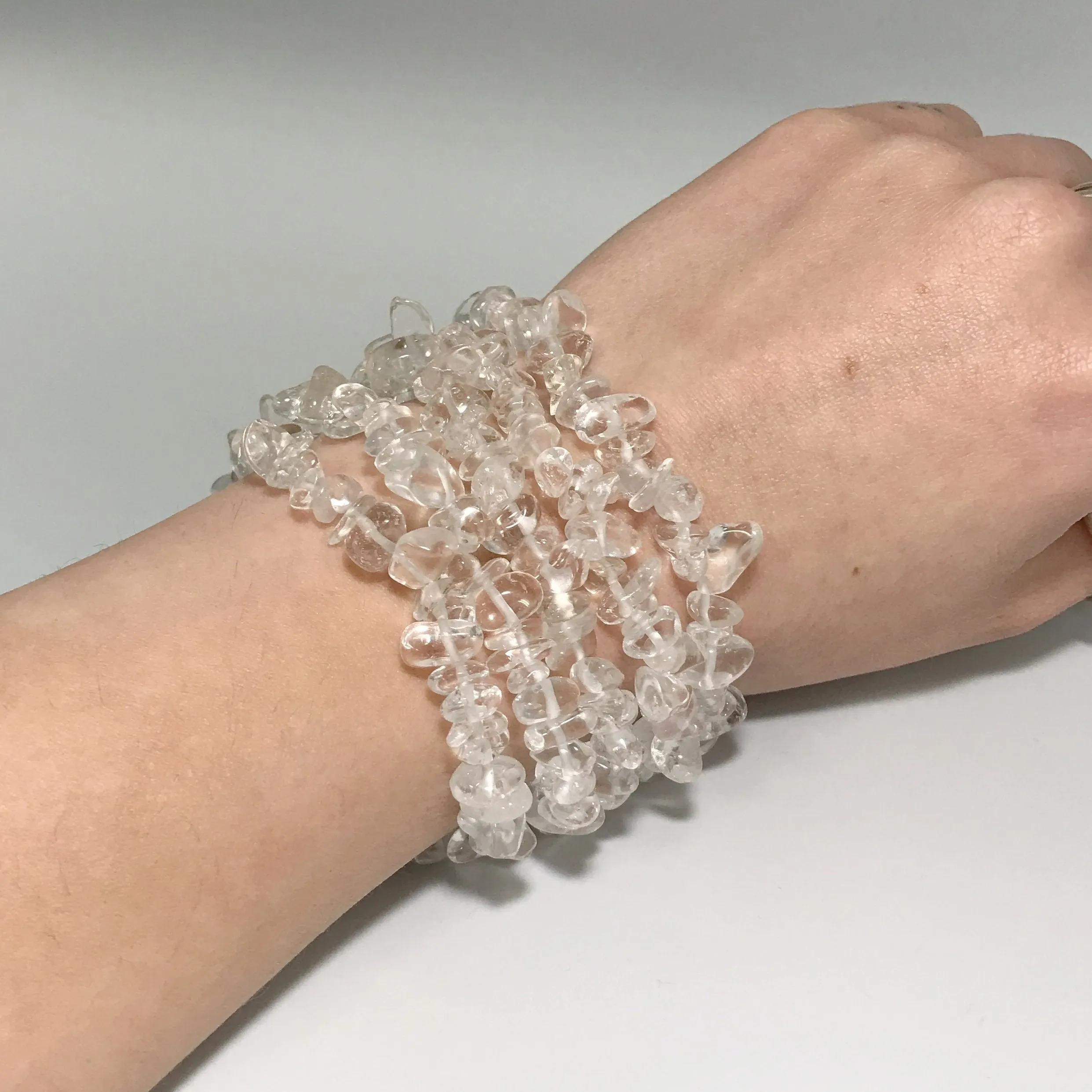 Quartz Chip Beaded Bracelet