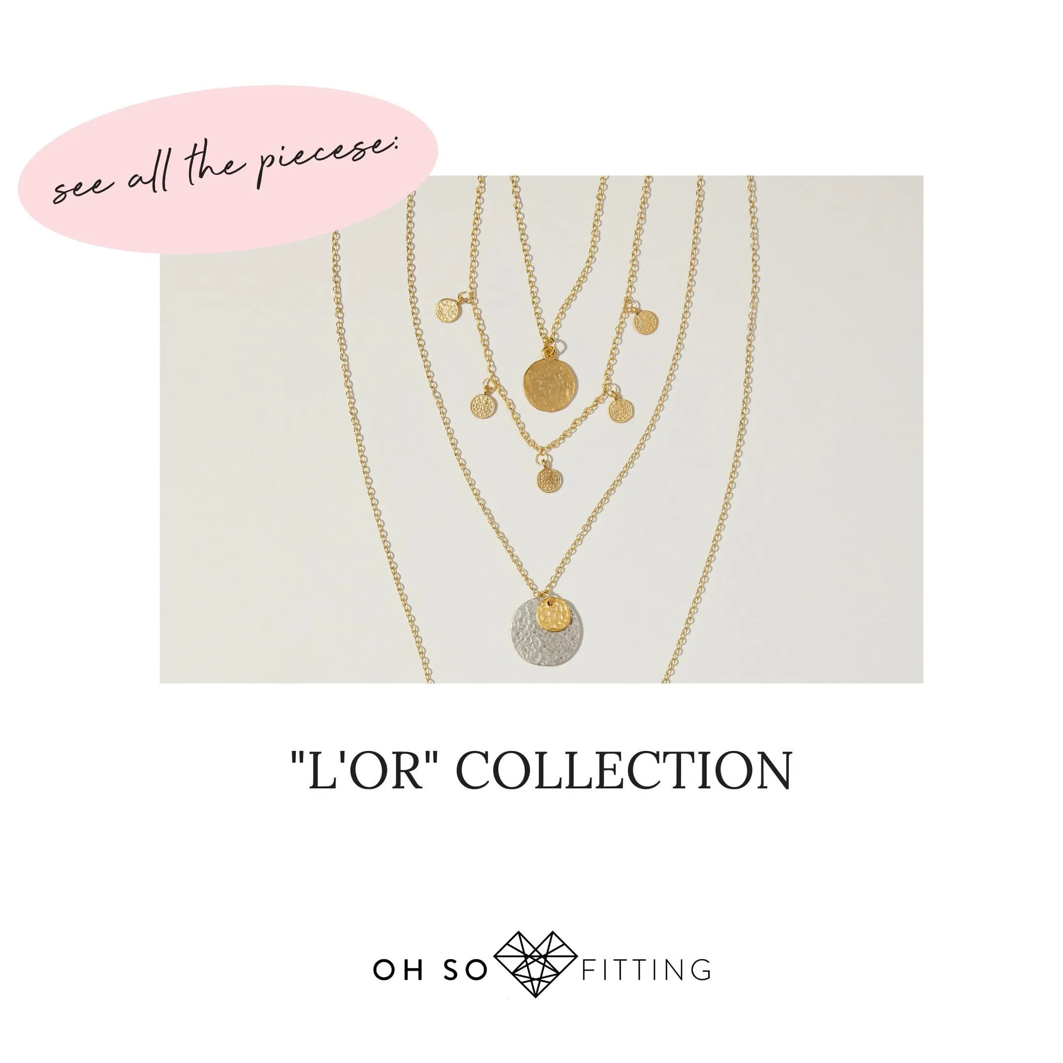 "L'Or" Layering Coin Necklaces