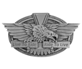 "Ride to Live Eagle" Belt Buckle