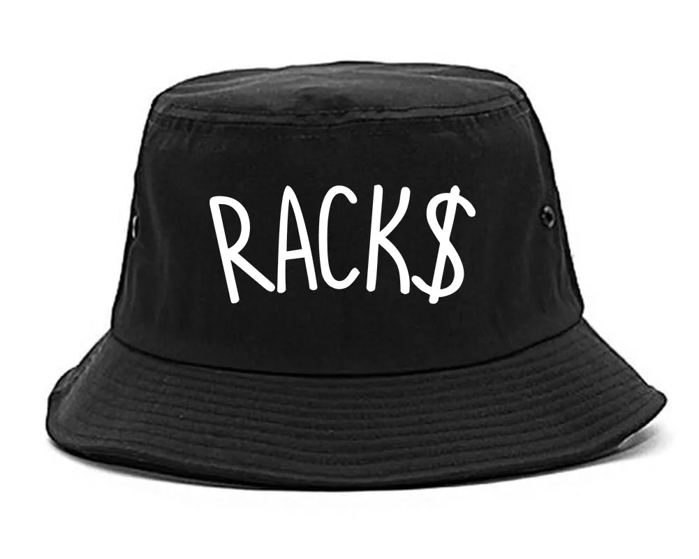 Racks Money Sign Mens Bucket Hat