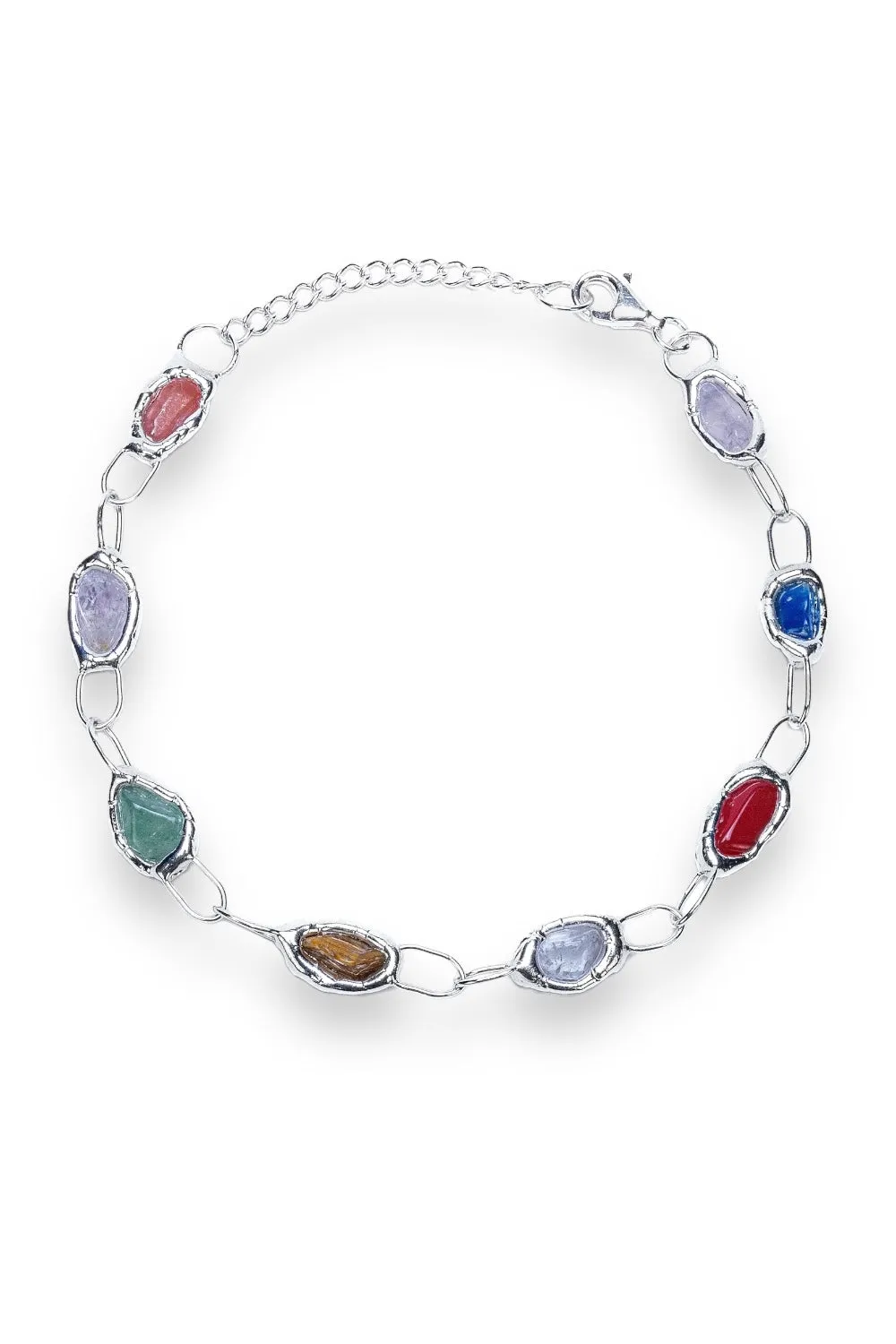 Rainbow Bracelet in Silver