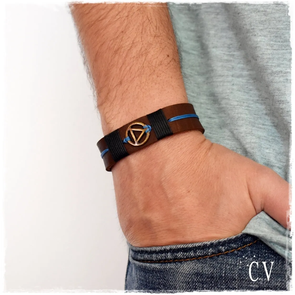 Recovery Leather Bracelet