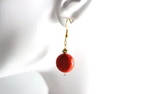 Red Reaction Earrings