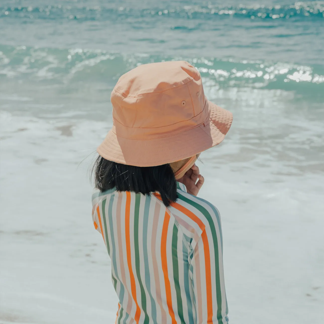 Reversible Bucket Hat - Summer Stripe