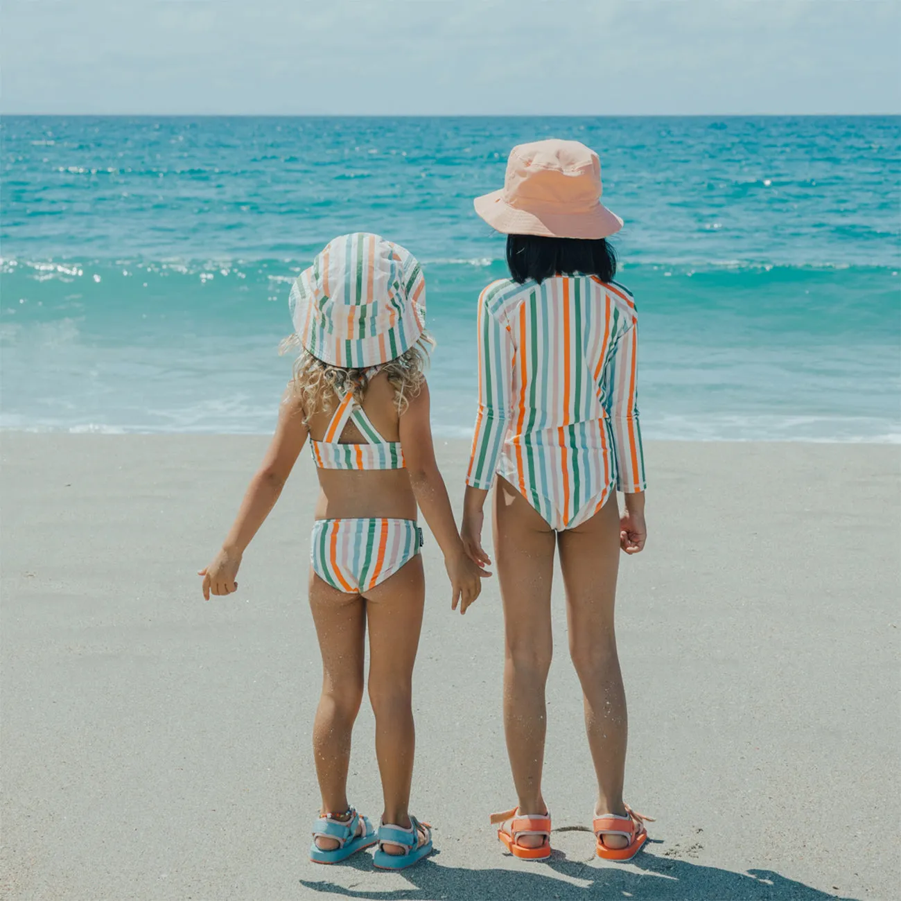 Reversible Bucket Hat - Summer Stripe