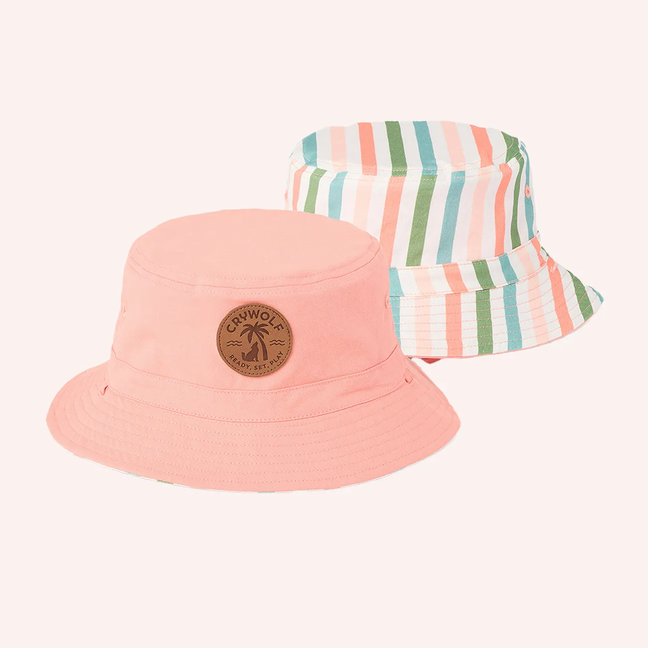 Reversible Bucket Hat - Summer Stripe