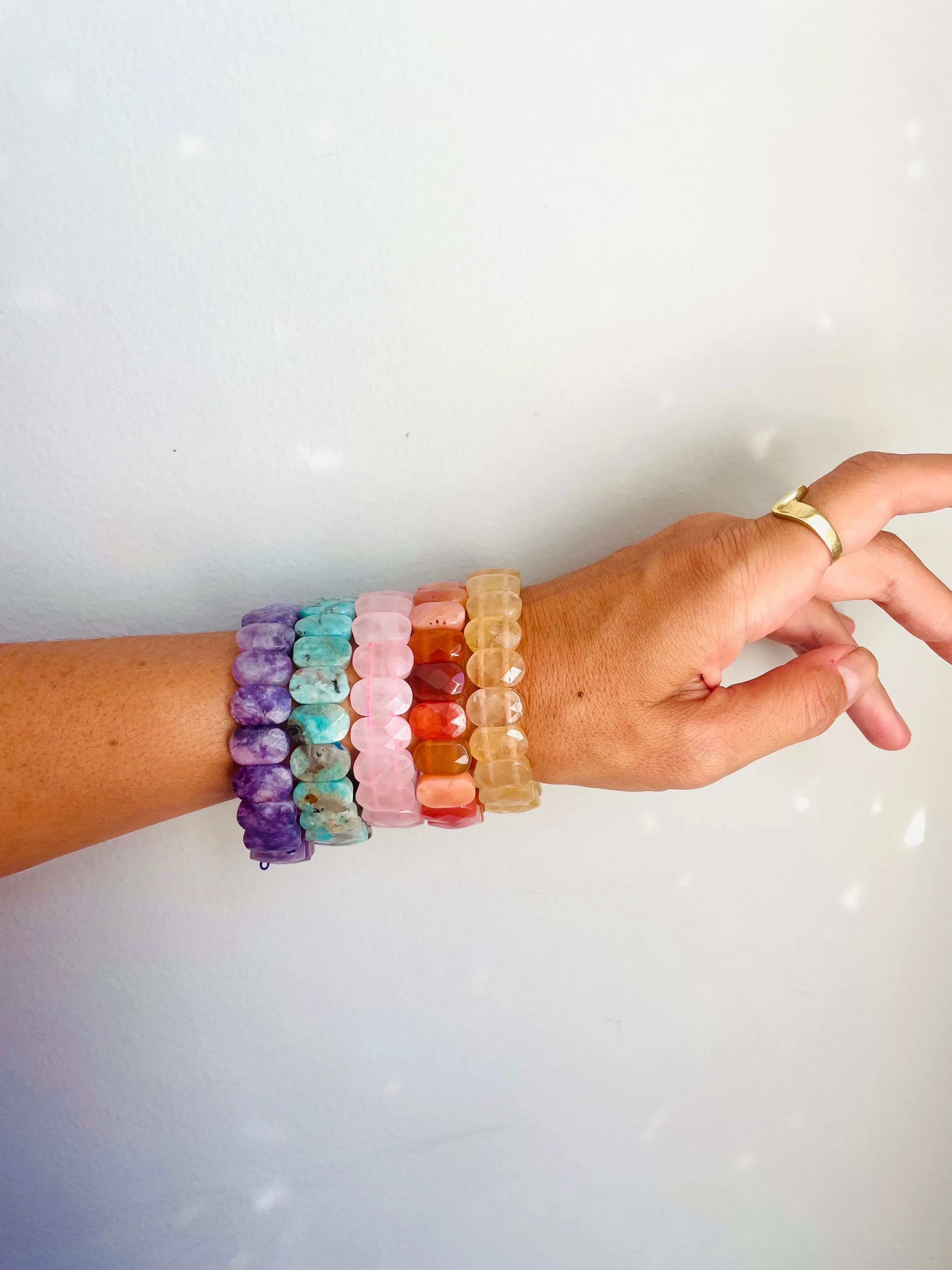 Rose Quartz Chunky Bracelet