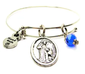 Saint Francis Expandable Bangle Bracelet