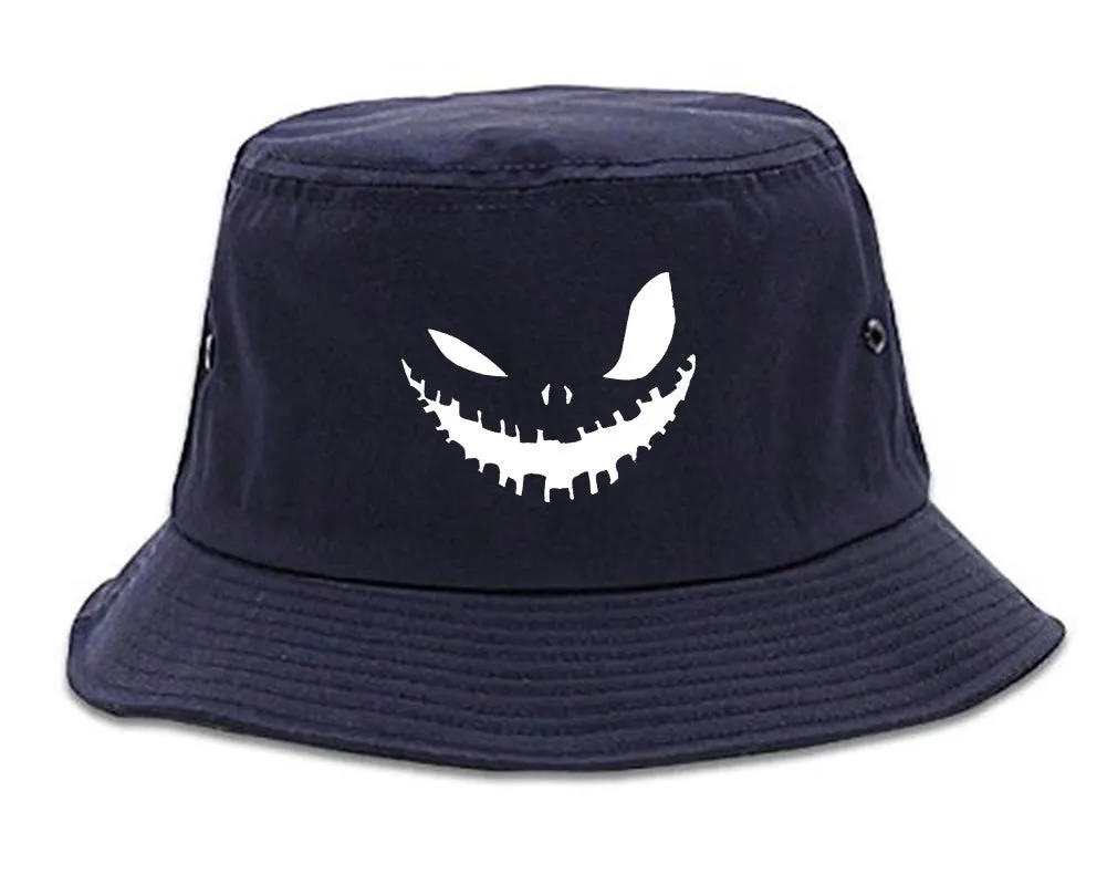 Scary Jack-o-lantern Face Halloween Bucket Hat