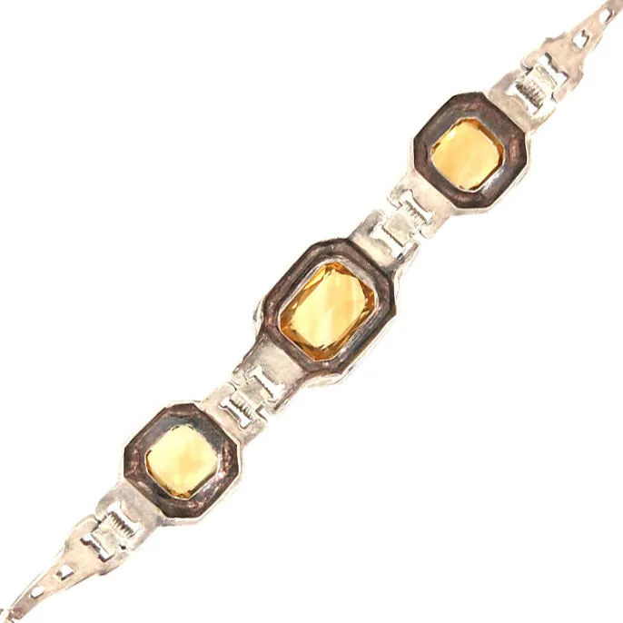 Silver Citrine Bracelet