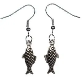 Silver Fish Earrings