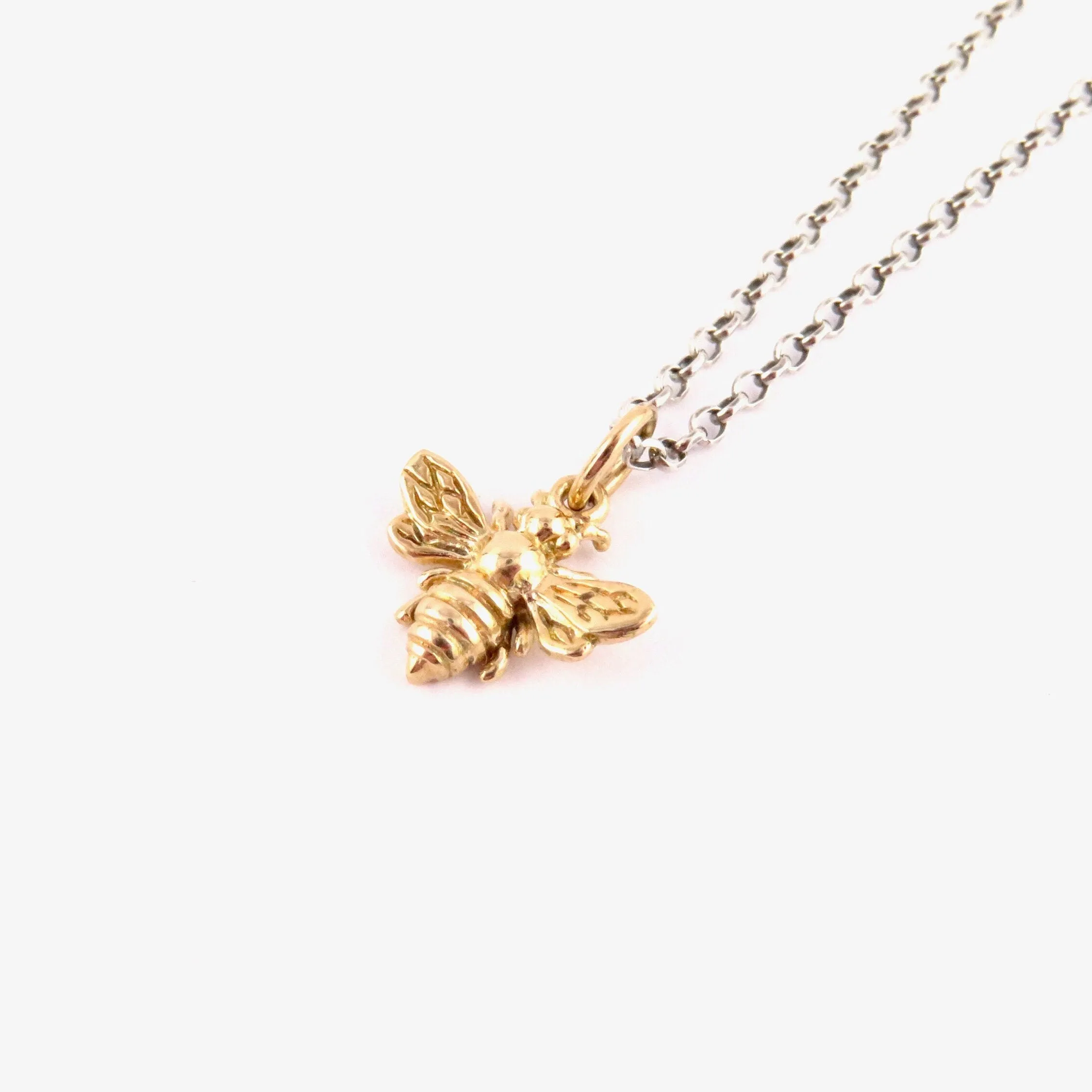 Small Gold Bee Necklace