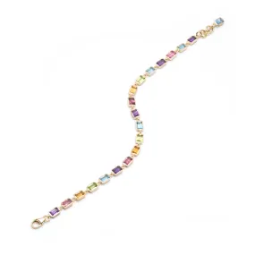 Small Rainbow Tennis Bracelet