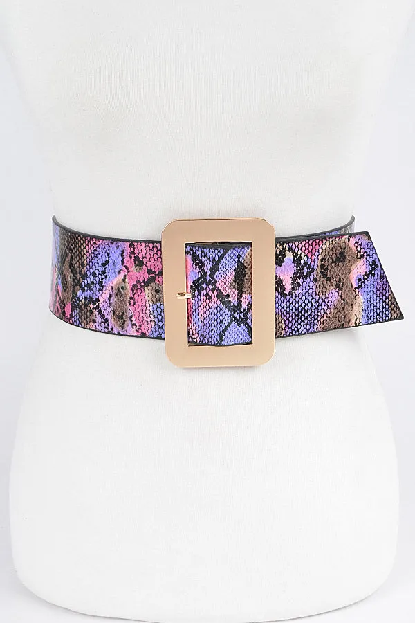 Snake Print Belts