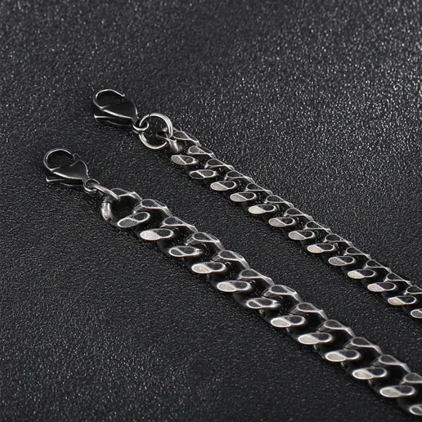 Stainless Steel 7mm/9mm Bracelet (Circumference 20cm) 不銹鋼7毫米/9毫米手鍊 (鍊長 20cm) KJBR16253