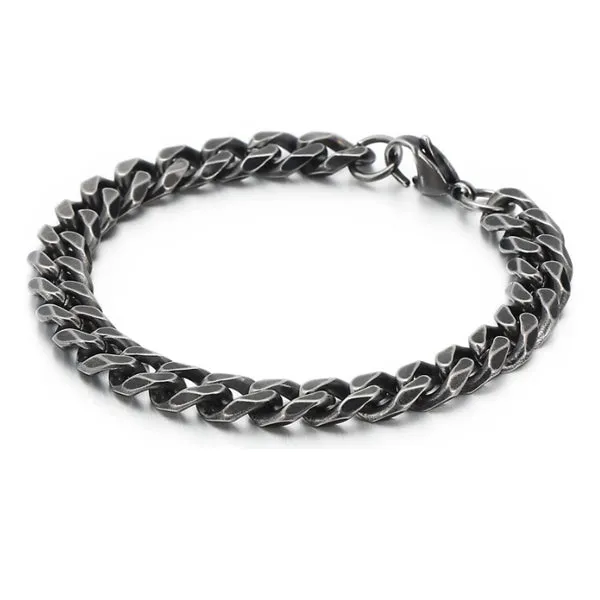 Stainless Steel 7mm/9mm Bracelet (Circumference 20cm) 不銹鋼7毫米/9毫米手鍊 (鍊長 20cm) KJBR16253