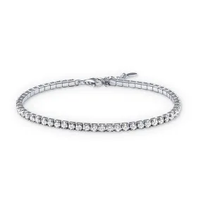 Sterling Silver Cubic Zirconia Tennis Bracelet