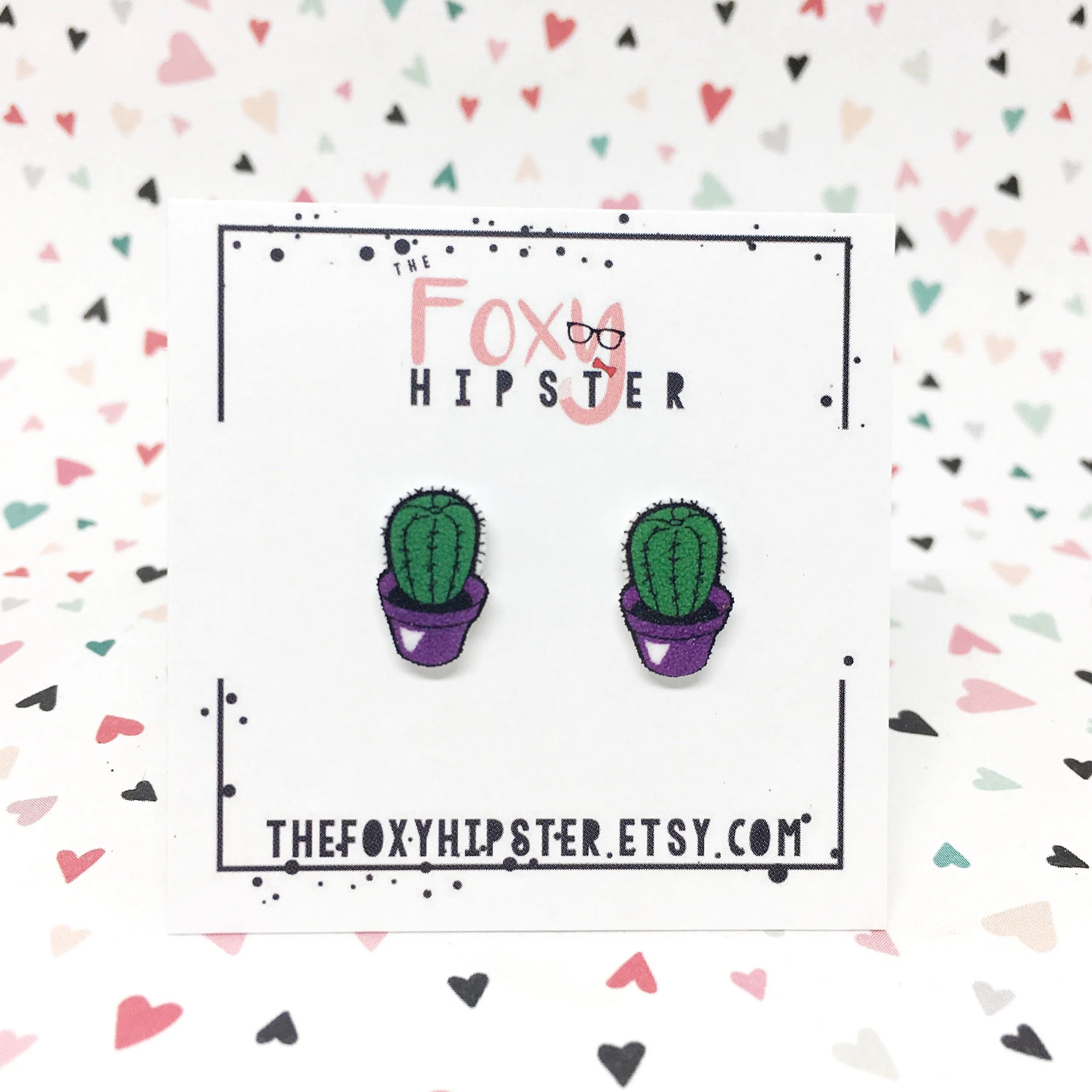 Succulent Stud Earrings