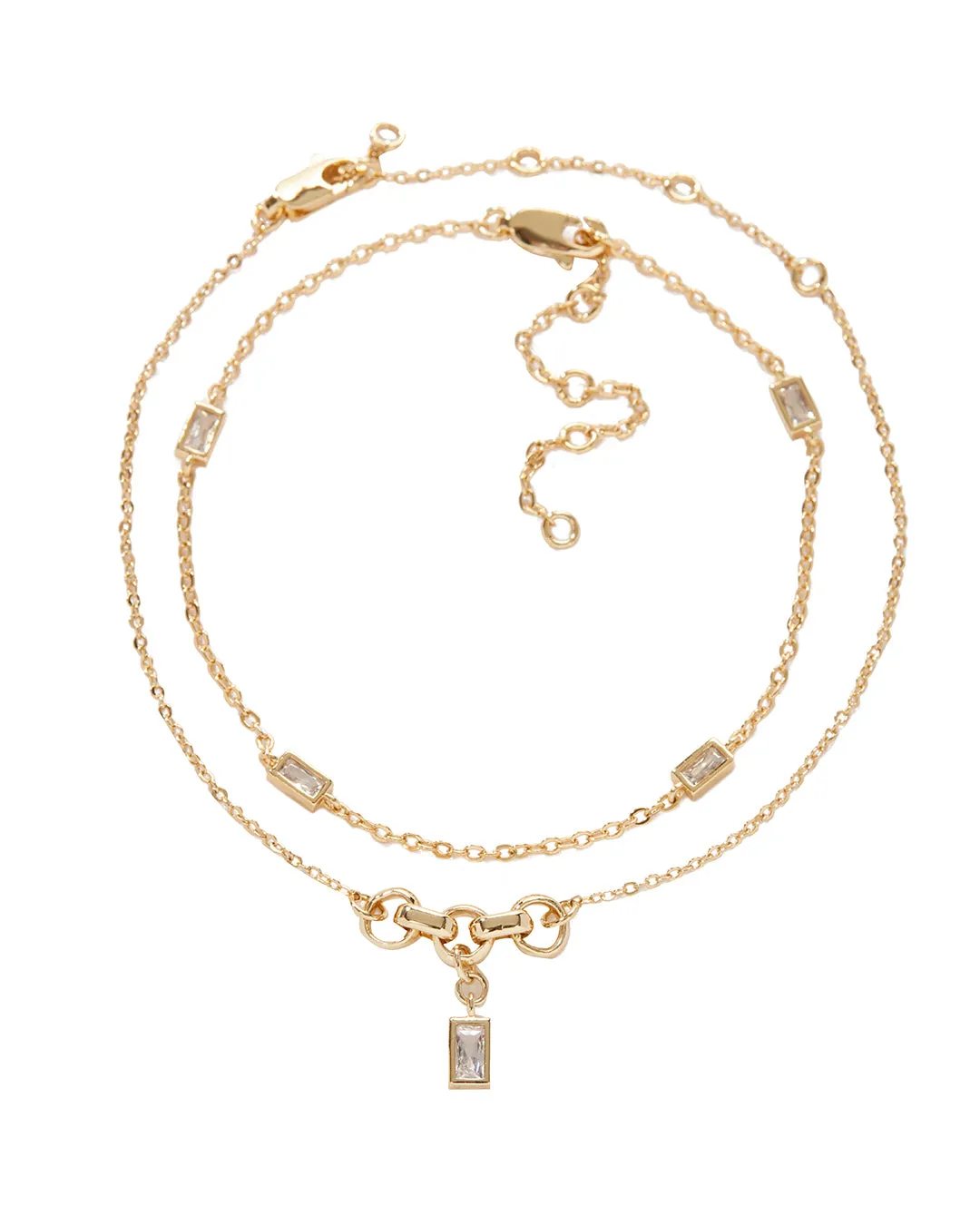 Sunrise on South Beach Anklet Set- Gold