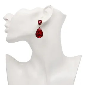 TEEK - Red Eardrop Earrings