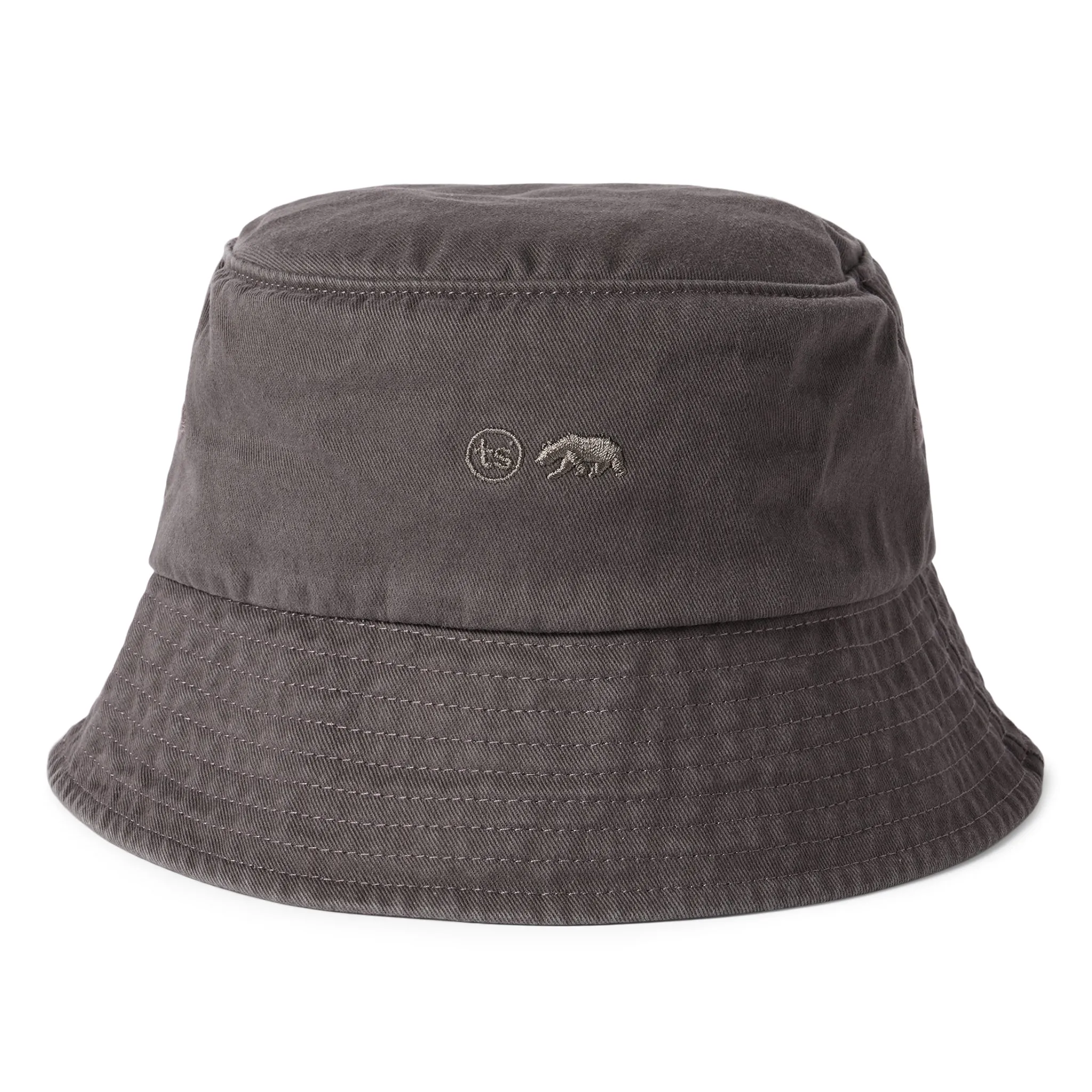 The Bucket Hat in Washed Taupe Twill