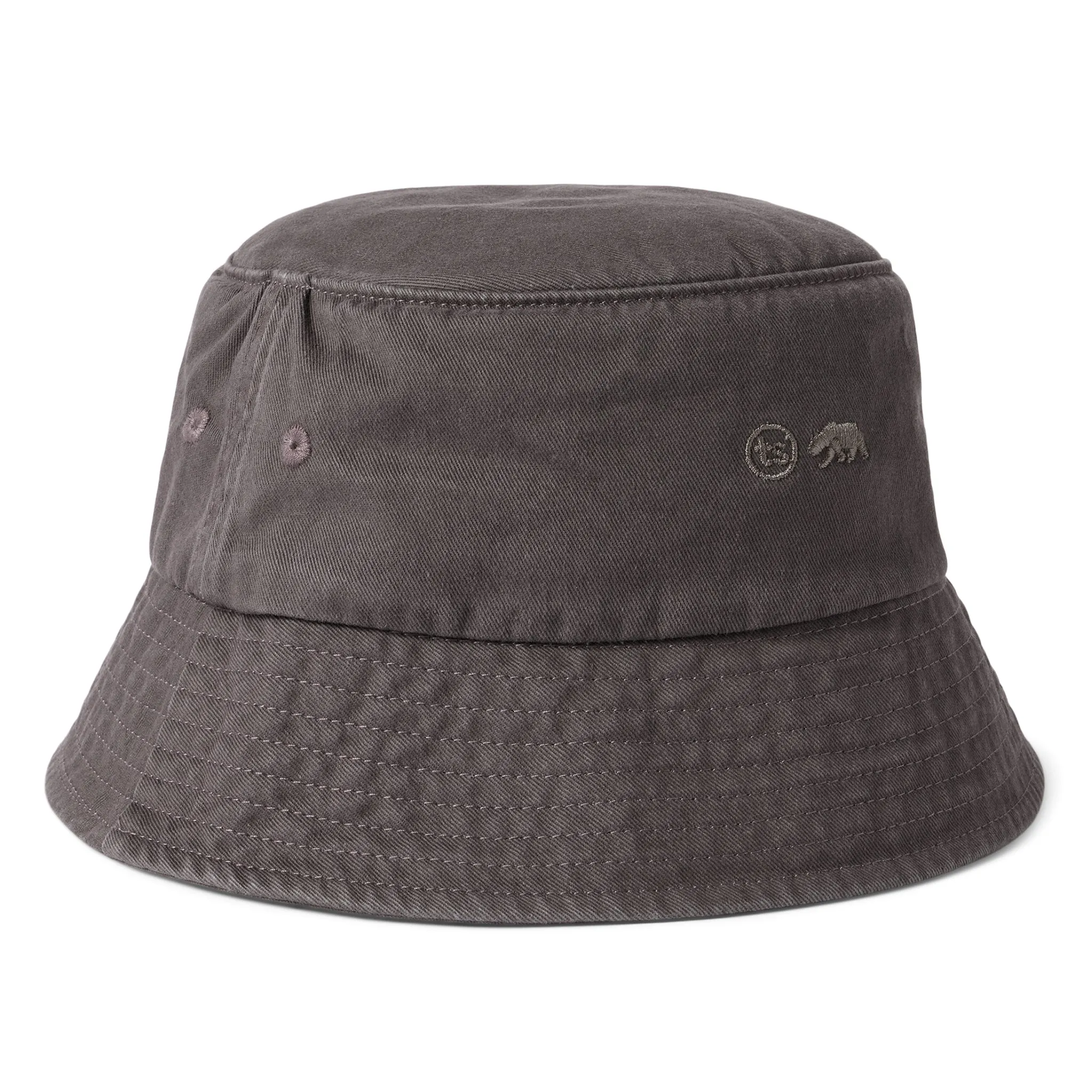 The Bucket Hat in Washed Taupe Twill