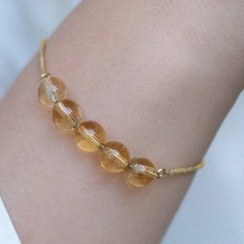 The Dancing Gold - Citrine Bracelet