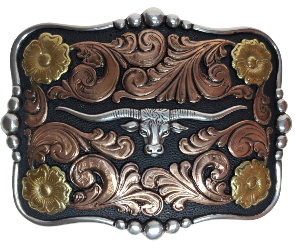 The "Butler Longhorn" Belt Buckle