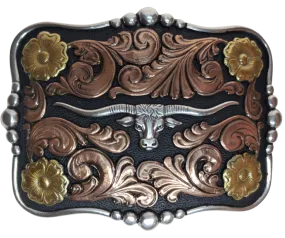 The "Butler Longhorn" Belt Buckle