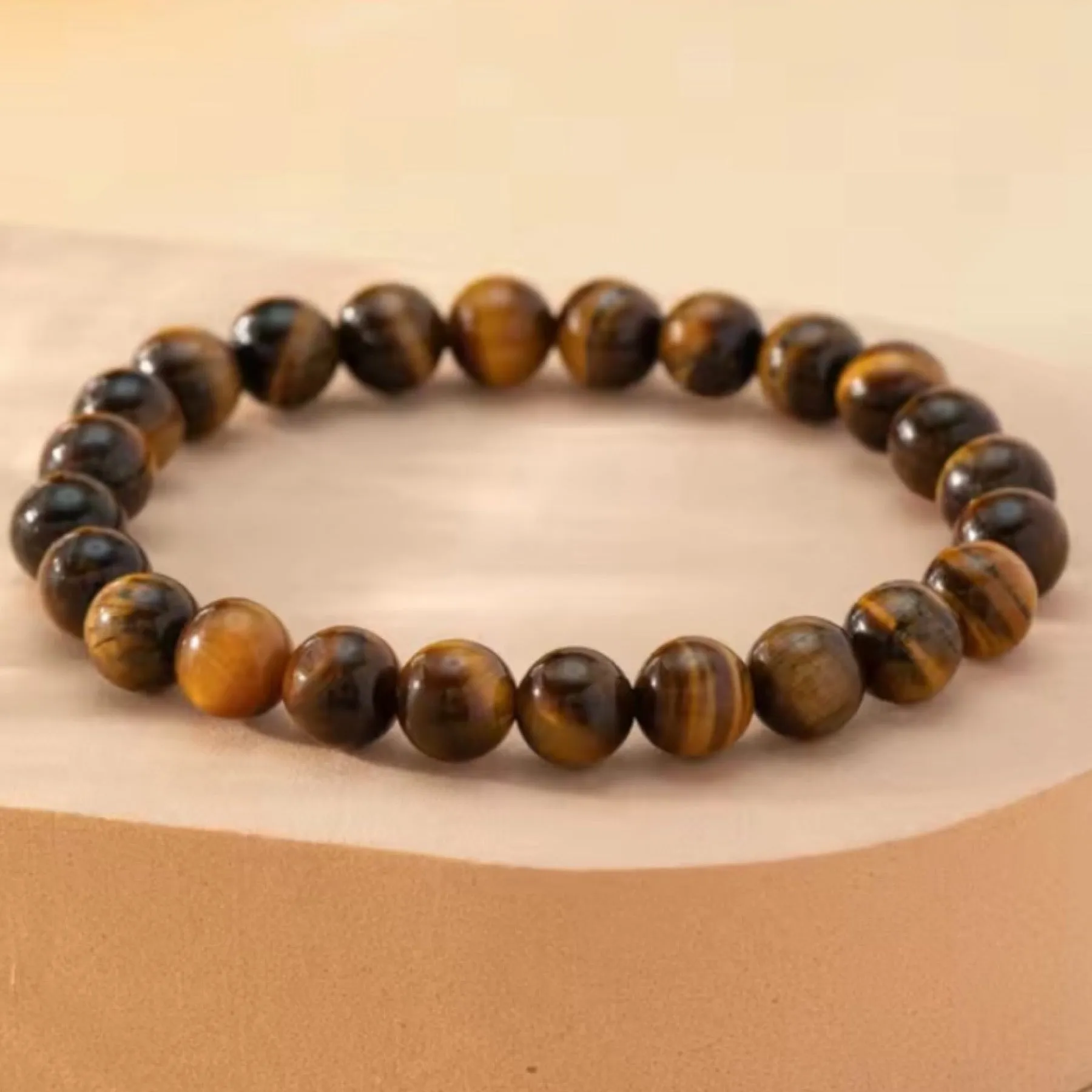 Tigers Eye Beaded Bracelet