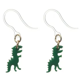 Tiny T-Rex Dangles Hypoallergenic Earrings for Sensitive Ears Made with Plastic Posts