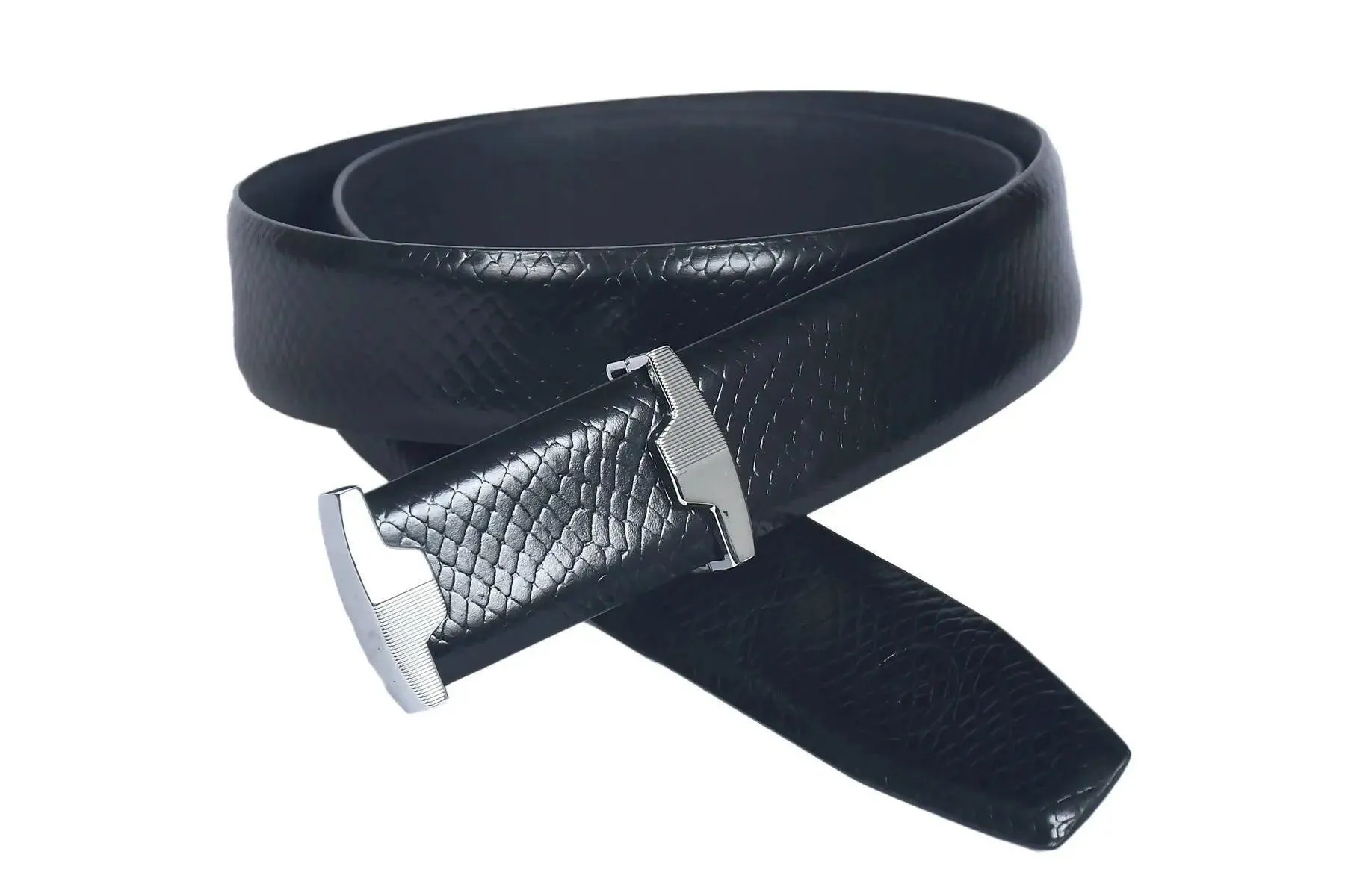 Top Notch Profile Genuine Leather Belt For Men - 1.25 inch Width Color (Black) (TP0048)