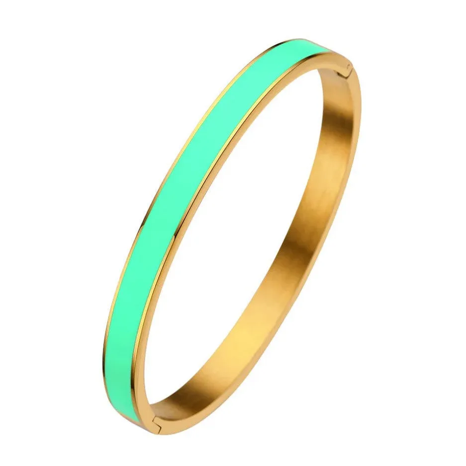 Tory Enamel Bangle Bracelet