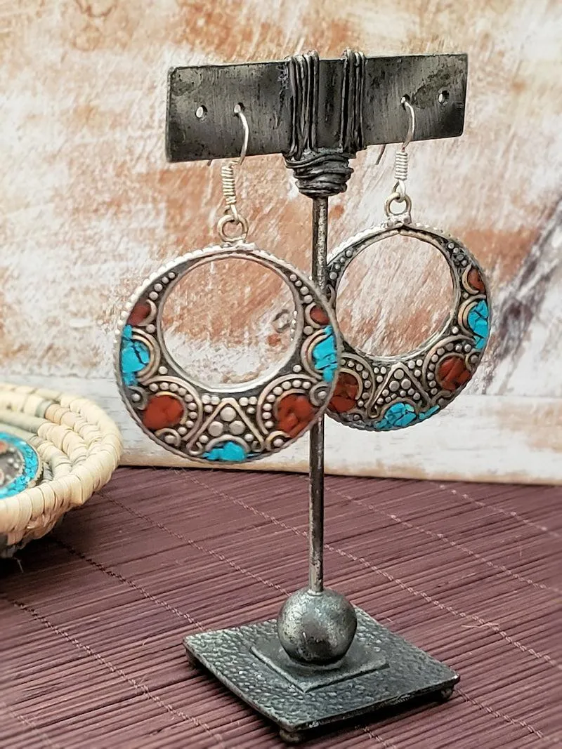 Tribal Style Hoop Earrings