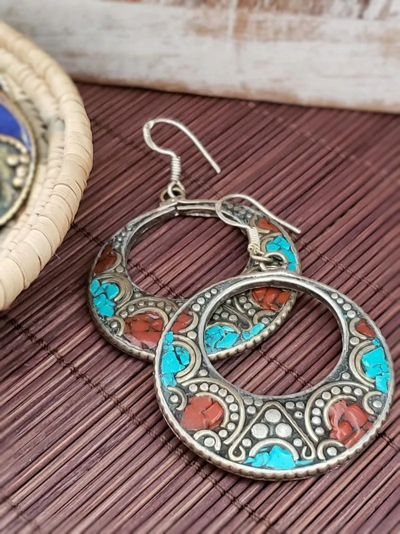 Tribal Style Hoop Earrings