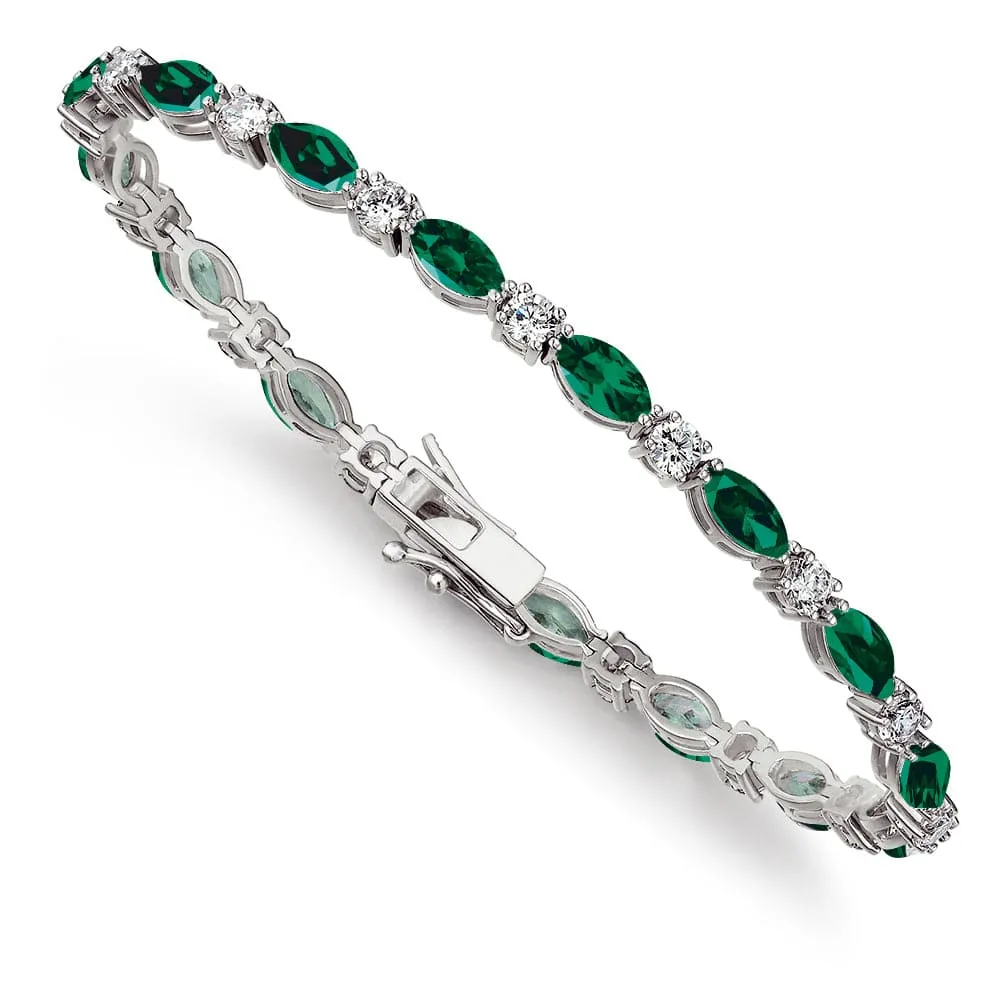 Tru-Emerald Cascade Bracelet