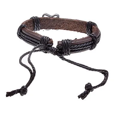 Unisex Violin Fabric Leather Bracelet