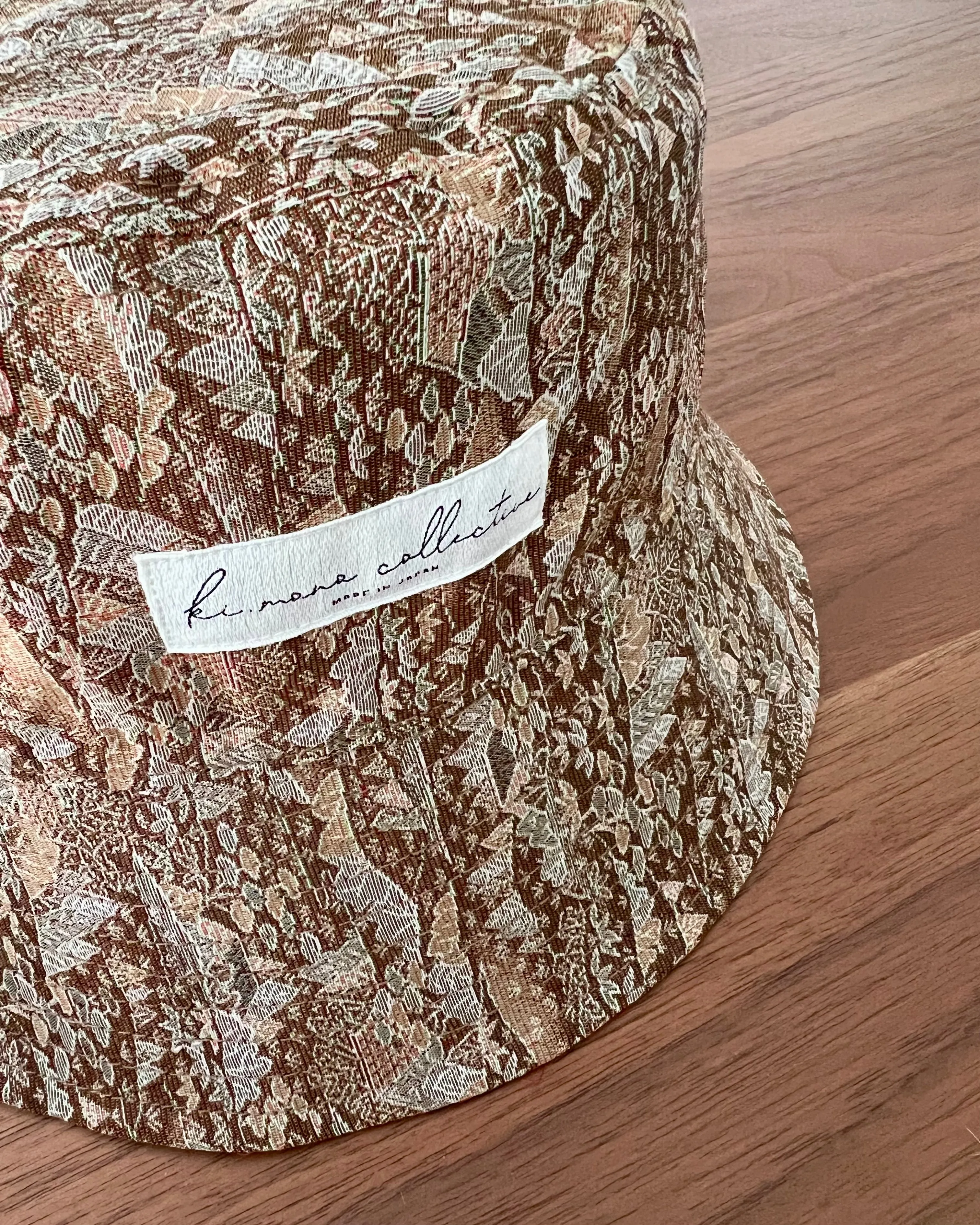 UPCYCLED KIMONO BUCKET HAT・MURA 村